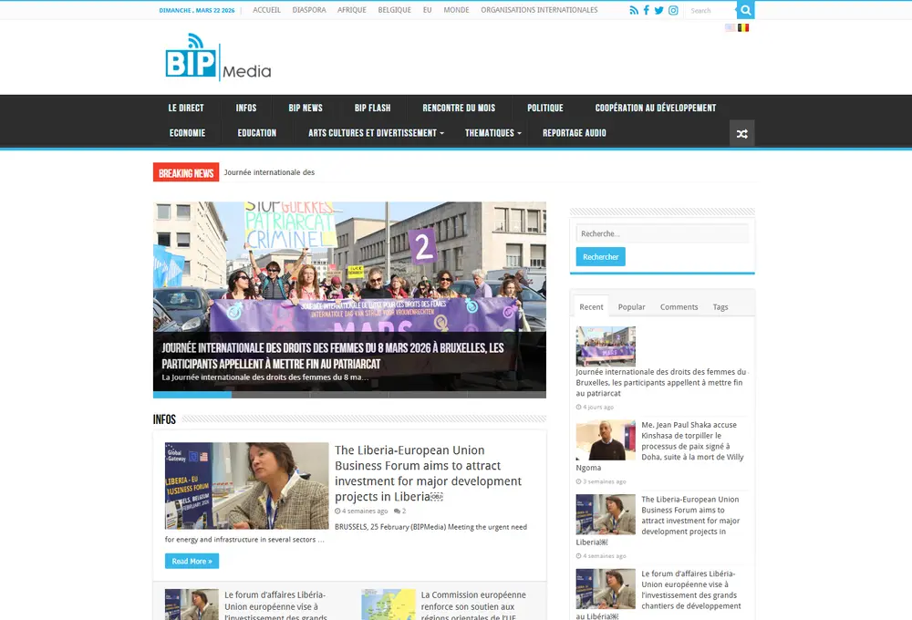 Captură BIP Media News (bipmedia.be)