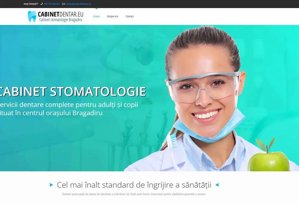 Captură Cabinet Stomatologic Bragadiru (cabinetdentar.eu)